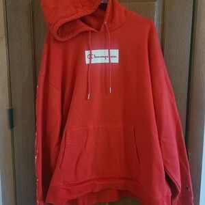 Champion Men's Bold Red Hoodie